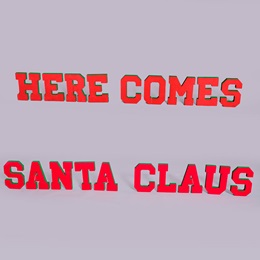 Here Comes Santa Lettering Kit (Set of 2)