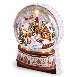 43 in. x 34 in. Santa's Coming Snow Globe Parade Float Kit