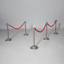 Silver Stanchions and Red Ropes Parade Float Kit