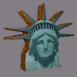 Lady Liberty Head Parade Float Kit