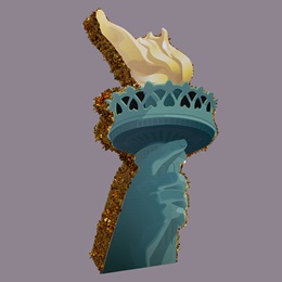 Lady Liberty Torch Parade Float Kit