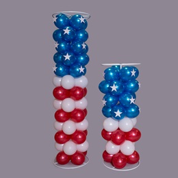 Stars and Stripes Balloon Columns Parade Float Kit (set of 2)