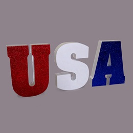 Glitter USA Letters Parade Float Kit