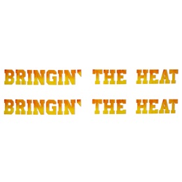 Bringin' the Heat Foam Letters Kit (set of 2)