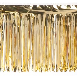 Gold 15 in. x 10 ft. Metallic Parade Float Fringe