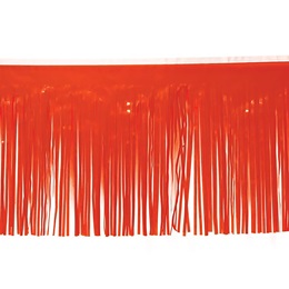 Orange 15 in. x 10 ft. Vinyl Parade Float Fringe