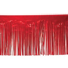 Red 15 in. x 10 ft. Vinyl Parade Float Fringe