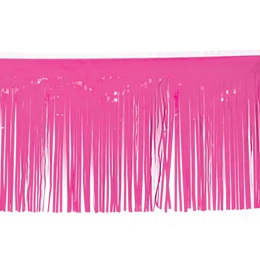 Hot Pink 15 in. x 10 ft. Vinyl Parade Float Fringe