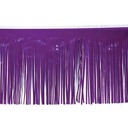 Purple 15 in. x 10 ft. Vinyl Parade Float Fringe