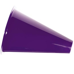 8" Purple Megaphone - Blank