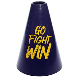 7 inches Go Fight Win Megaphone - Purple and Gold