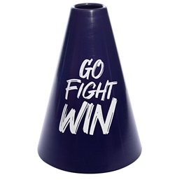 7 inches Go Fight Win Megaphone - Purple and White