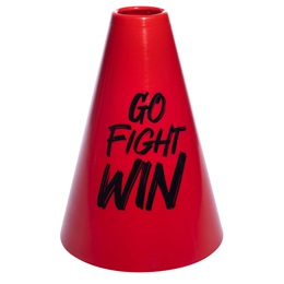 7 inches Go Fight Win Megaphone - Red and Black