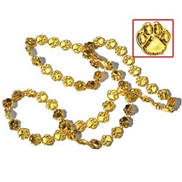 Gold 33 in. Paw Spirit Beads