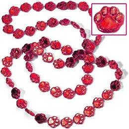 Red 33" Paw Spirit Beads