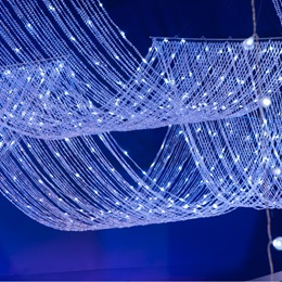 Wavy Lighted Curtain Kit