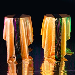 Gold and Black Cocktail Tables Kit (set of 2)
