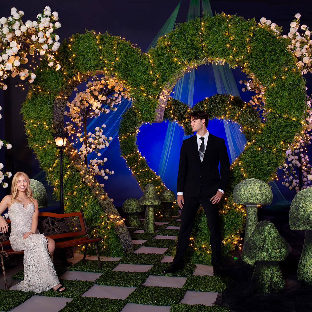 enchanted garden theme homecoming dress Love's Secret Complete Feature_Print