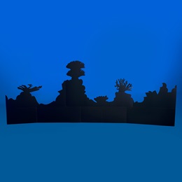Coral Reef Silhouette Cutout Kit