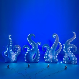 Lighted Octopus Arms Cutouts Kit (set of 4)
