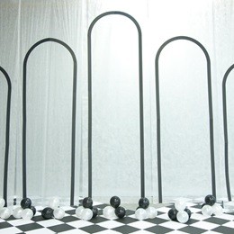 Ballroom Fantasy Back Wall and Balloons Kit