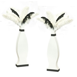 Black and White Ballroom Vases Kit (set of 2)