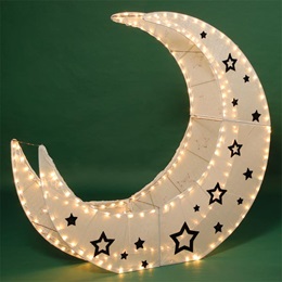 Lighted Crescent Moon