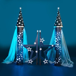 10 ft. x 8 ft. Whispers of Starlight Lighted Gate Kit