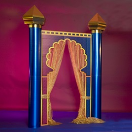 9 ft. 6  in. x 7 in. Persian Purple Arch and Columns Kit
