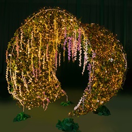 9 ft. 6 in. x 9 ft. Romance in Bloom Floral Tunnel Kit