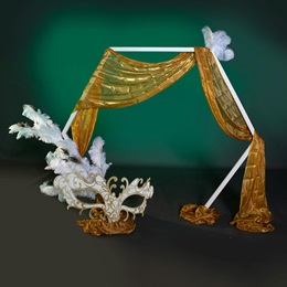 Perchance to Dream Arch With Left Feather Mask