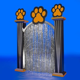 10 ft. x 7 ft. 2 in. Silver Wild Thing Paw Archway Kit