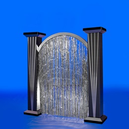 8 ft. x 7 ft. 2 in. Silver Streamers Archway Kit