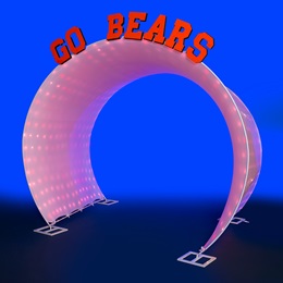 8 ft. 10 in. x 10 ft. The Spirit Zone Lighted Tunnel Kit