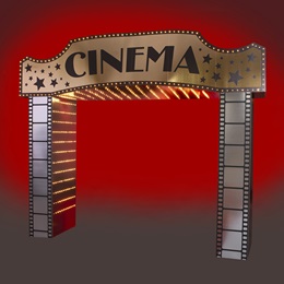 9 ft. 6 in. Lighted Cinema Arch Kit