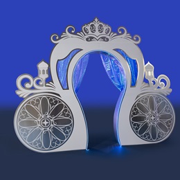 9 ft. 5 in. x 11 ft. 7 in. Cinderella's Carriage Lighted Arch Kit