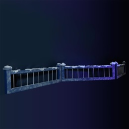 Snow-topped Railings Kit (set of 3)