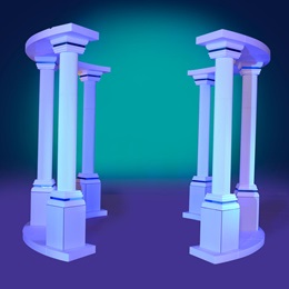 City Under the Sea Column Structures Kit (set of 2)