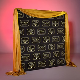 Personalized Gorgeous in Gold Step and Repeat HOCO Wall Kit