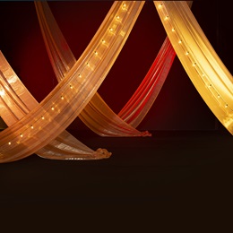 Swooping Spotlights Fabric and Lights Backdrop Kit