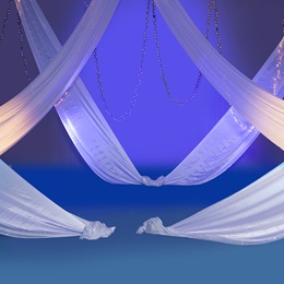 Flowing Fabric and Hanging Lights Kit