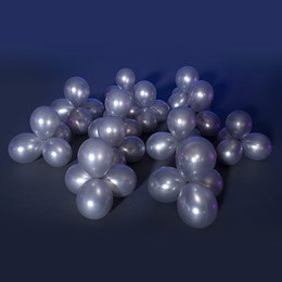 Silver Sensations Balloon Clusters Kit