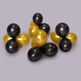 Classic Black and Gold Balloon Clusters Parade Float Kit
