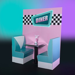 Table for Two Diner Booth Kit