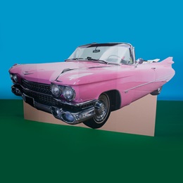 Cruisin' in Carnation Convertible Car Cutout