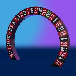 9 ft. 6 in. x 12 ft. 1 in. Spin to Win Roulette Arch Kit