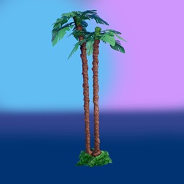 9 ft. 8 in. x 6 ft. Tropical Vibes Palm Tree Cluster Kit