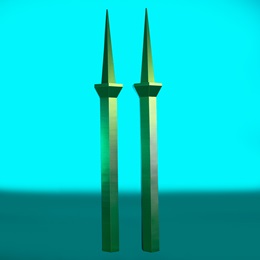 10 ft. 4 in. Stately Emerald Towers Kit (set of 2)