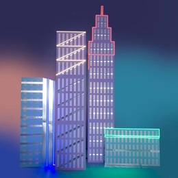 Uptown Funk Buildings Kit (set of 4)