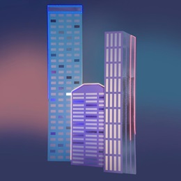 Downtown Vibe Buildings Kit (set of 3)